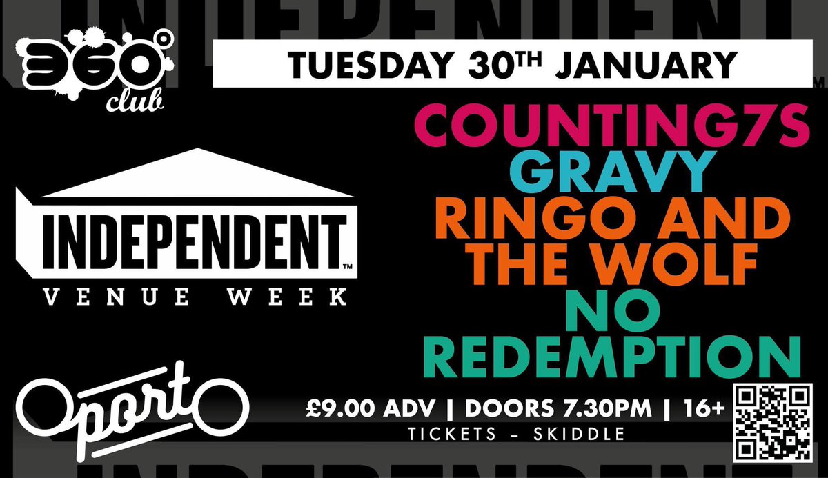 What a way to start off 2024, with a show at <a href="/Oportobar/">Oporto</a> for @IVW_UK Dry or Wet January, live music is for all! Get your tickets here skiddle.com/e/37203108

#independent #independentvenue #independentvenueweek #musicvenue #music #livemusic #live #ukmusic  #community #gig