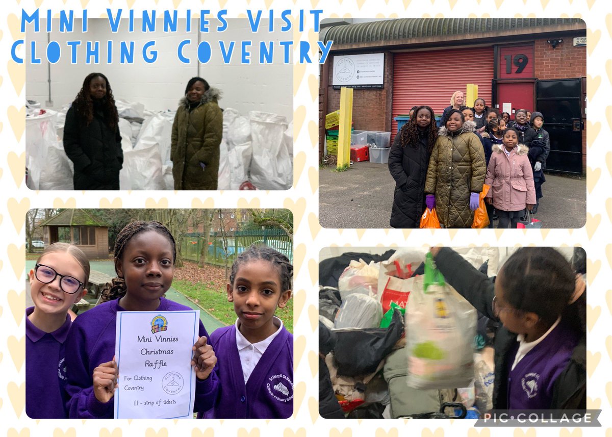 Our Mini Vinnies group delivered the money they raised with our Christmas raffle and some clothing donations to <a href="/ClothingCov/">ClothingCoventry</a> this afternoon. 💜

<a href="/MiniVinniesEW/">Mini Vinnies</a> <a href="/BhamDES/">Birmingham Diocesan Education Service</a>