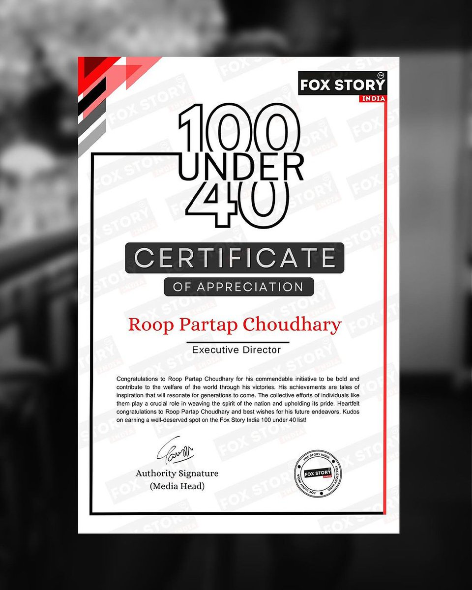 A wonderful start to 2024 🎉🎉 Thank you for trusting in us and giving us a chance to serve you better always! Thank you so much team for consistent and collaborative efforts for making each thing happen.

- Love Roop 

#awards2024 #40under40 #40under40awards