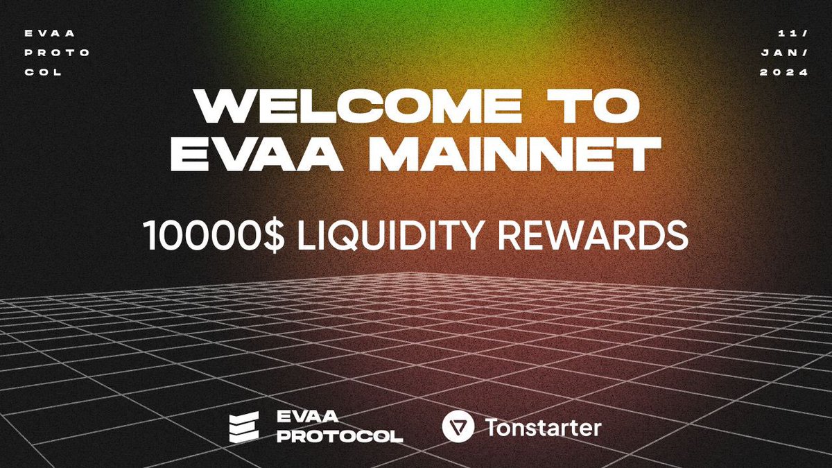 🚀 EVAA Mainnet Live! Join $10K Liquidity Competition with <a href="/ton_starter/">Tonstarter</a>!

🔥 Lend/borrow on <a href="/ton_blockchain/">TON 💎</a>, open to all now!

🎁 Win part of $10K: Top 10 level 8 finishers get $500 each. $5K for 100 random participants.

⏳ Deadline: Feb 11

🌐 Join: t.me/community_bot/…