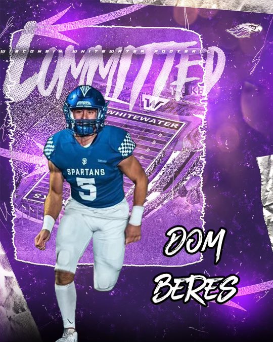 Domenic Beres (@domenicberes55) on Twitter photo I am excited to announce my commitment to University of Wisconsin-Whitewater! Thank you to my family, friends, and coaches that helped me through this process! <a href="/CoachMartin36/">Beau Martin</a> <a href="/WarhawkFootball/">Warhawk Football</a> <a href="/SFHSFBWheaton/">St. Francis HS Spartan Football🏈</a> <a href="/CoachMac44/">Bob McMillen</a> <a href="/jsdrichardson/">Jeff Richardson</a> I am excited to announce my commitment to University of Wisconsin-Whitewater! Thank you to my family, friends, and coaches that helped me through this process! <a href="/CoachMartin36/">Beau Martin</a> <a href="/WarhawkFootball/">Warhawk Football</a> <a href="/SFHSFBWheaton/">St. Francis HS Spartan Football🏈</a> <a href="/CoachMac44/">Bob McMillen</a> <a href="/jsdrichardson/">Jeff Richardson</a>
