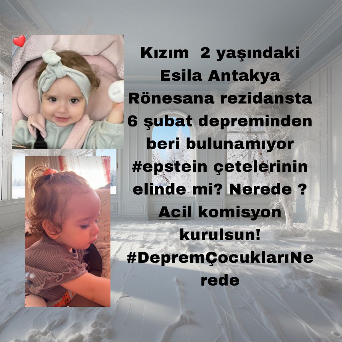 GAMZEGULLL's tweet photo. @trthabercanli #DepreminKayıpÇocuklarıNerede https://t.co/pP18cesVBU