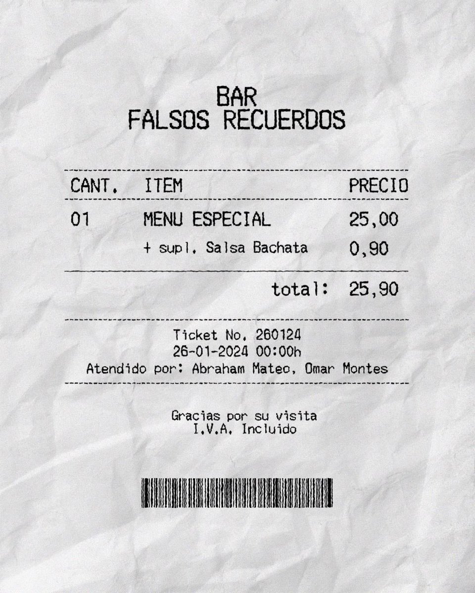 Quién ha pedido un menú #FalsosRecuerdos ? 🥫🍽️☝🏼<a href="/omarmontesSr/">Omar Montes</a>
