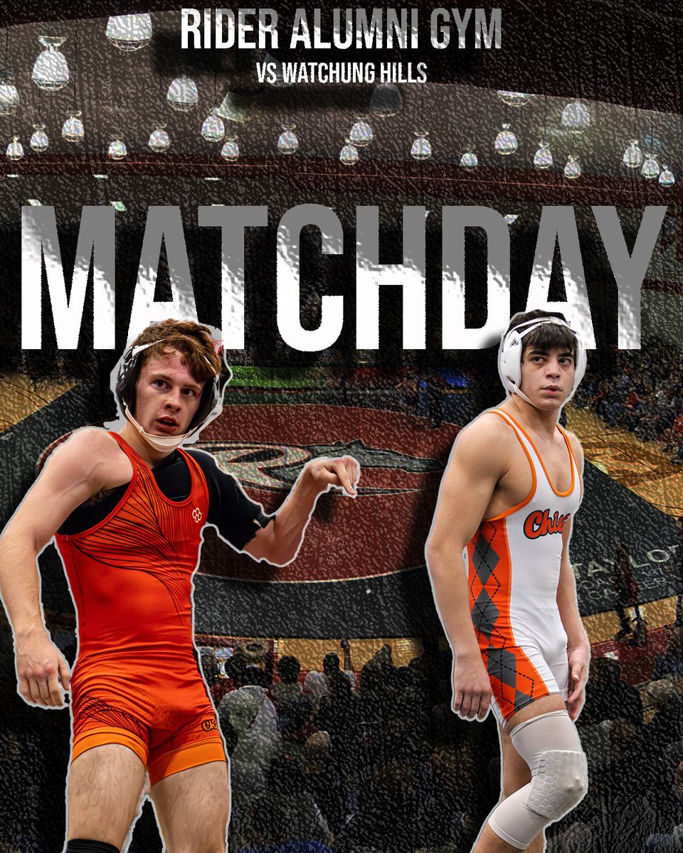 4:30 match at Rider University against Watchung Hills @Cherokee_HS