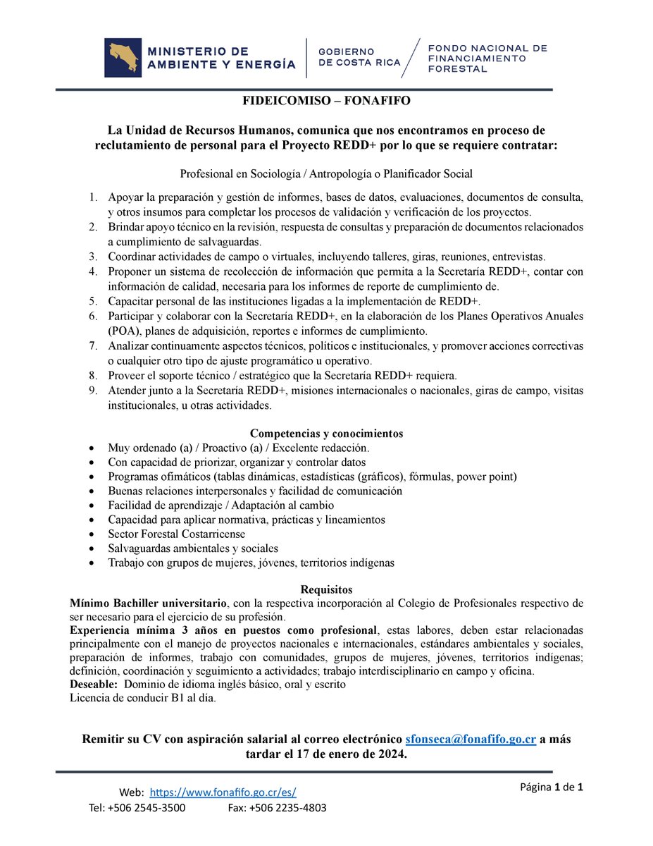 Fondo Nacional de Financiamiento Forestal tweet media