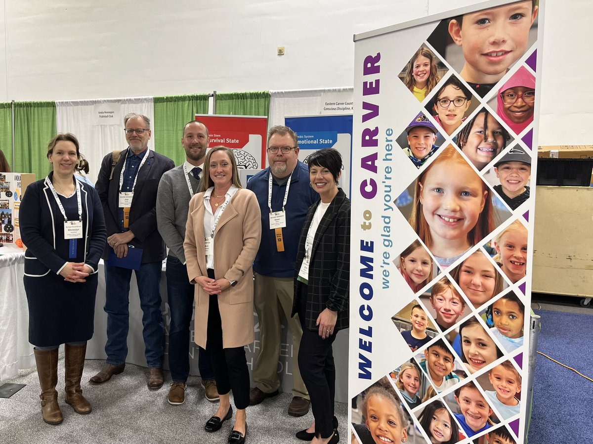 Some of our amazing <a href="/112CarverElem/">Carver Elementary</a> leadership team are presenting as a MSBA School of Excellence at the <a href="/mnmsba/">Minnesota School Boards Association</a> Leadership Conference in Minneapolis today. #ECCSLeadstheWay