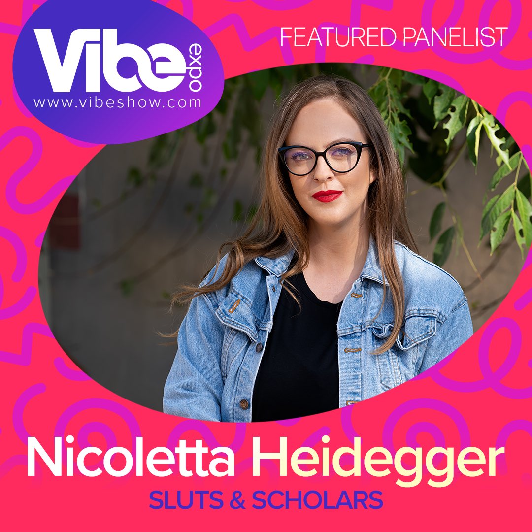 vibeexpo's tweet photo. Nicoletta Heidegger, MA., MEd, specializes in sex therapy and more! Her work has been featured everywhere from Forbes to Cosmopolitan also having her award-nominated show @SlutsScholars 😉 Join us  at the Loews Hollywood Hotel on January 12-13!🔥Tickets at https://t.co/cQOYpQmS5h https://t.co/O1lCVWqw30
