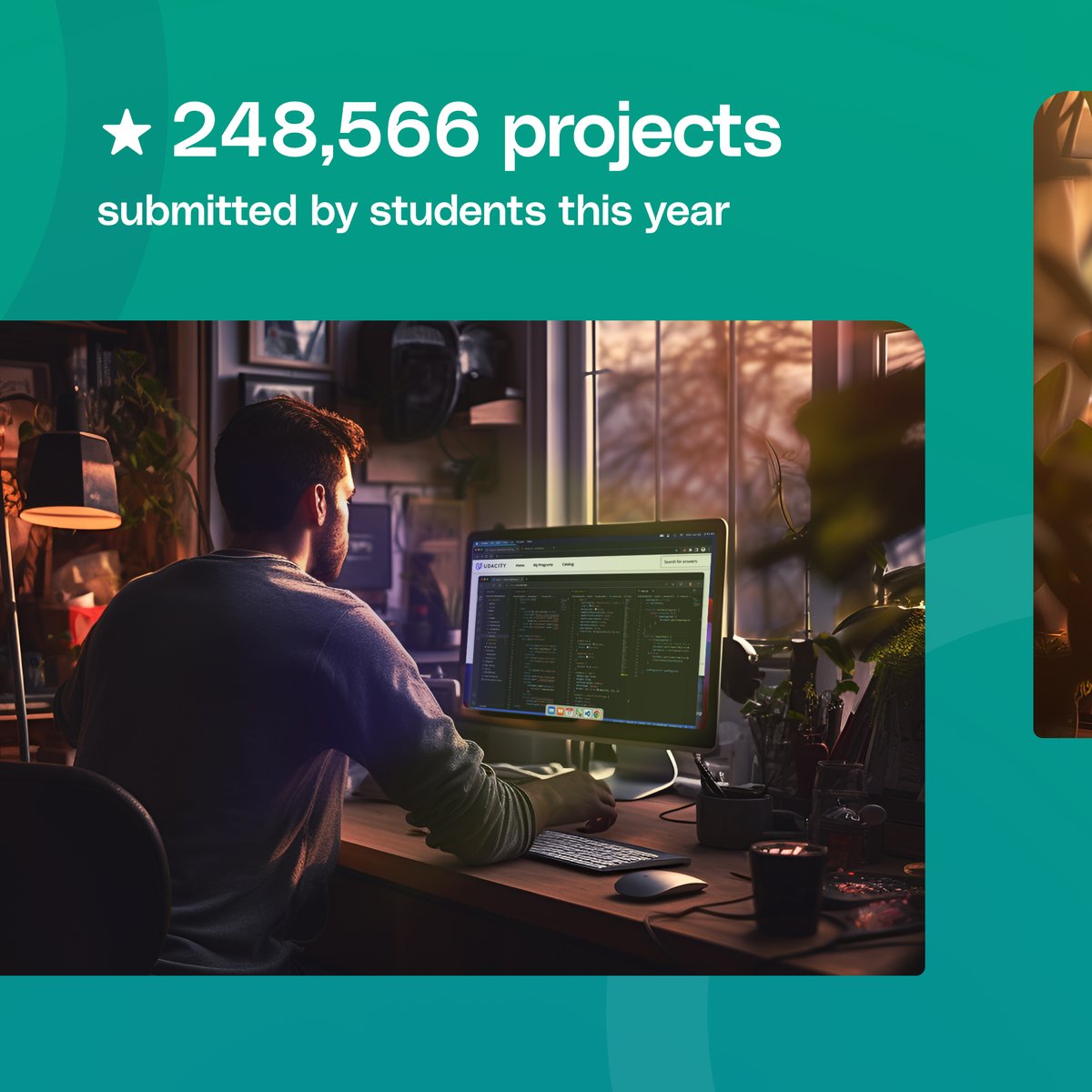 udacity's tweet image. 💫 2023 was a year of promise and a year of projects for ambitious learners everywhere. Congrats on striving toward, meeting, and exceeding your professional goals in 2023. Here’s to an even bigger 2024. 🚀

#techcareers #techprojects #onlinelearning
