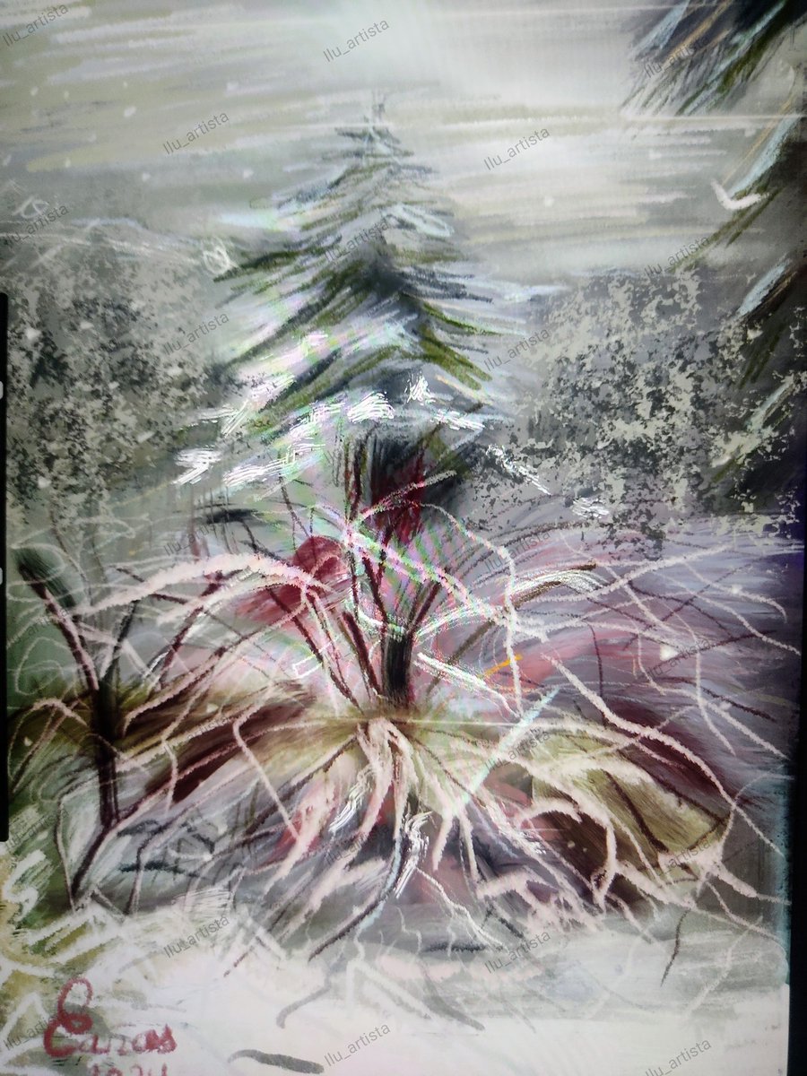 Digital, nieve de enero 2024
#BuenasNochesMundo 
#buenosdias
Salmo 92 
Bueno es alabarte, Oh Señor
Y cantar salmos a tu nombre,
   Oh Altísimo;
Anunciar por la mañana tu miseri-
   cordia
Y tu fidelidad cada noche.
Biblia
#art #digitalpainting 
#felizfinde