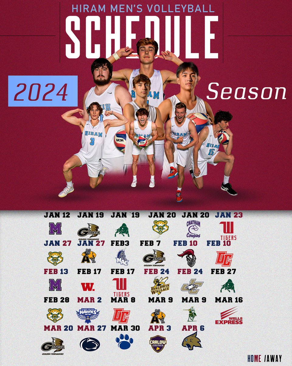 Hiram College Athletics (@hiram_athletics) on Twitter photo A look at the 2024 schedule for <a href="/HiramMVB/">Hiram College Men's Volleyball</a>, which begins tomorrow night at Mount Union! A look at the 2024 schedule for <a href="/HiramMVB/">Hiram College Men's Volleyball</a>, which begins tomorrow night at Mount Union!
