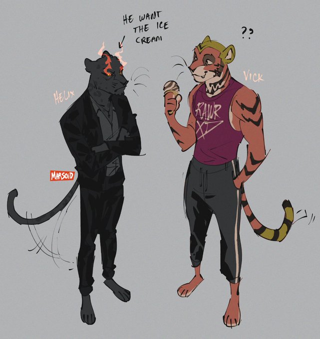 「2boys tiger tail」 illustration images(Latest)