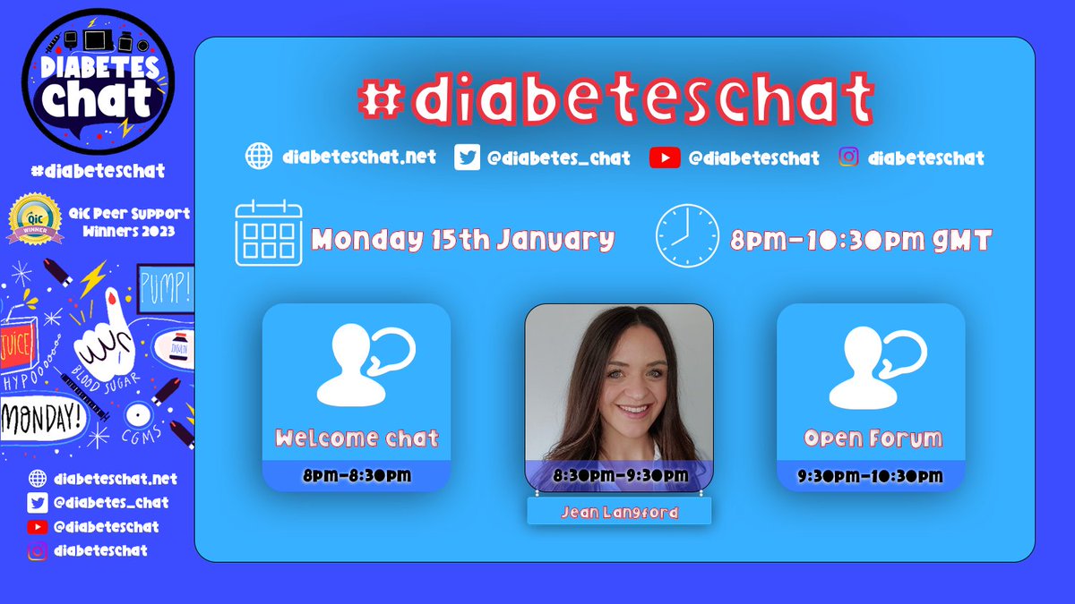 Happy Monday everyone😎 Let's see what's coming up on #DiabetesChat today: 🕗 Welcome Chat 🕣 Guest Speaker Chat with @DiaBeingMindset 🕤 Open Forum Chat 🫂 Your host are: @loopingntheloup & @Type1Tony 🎧 twitter.com/i/spaces/1PlKQ… #⃣ #diabeteschat 📺 youtube.com/watch?v=I-6kOI…