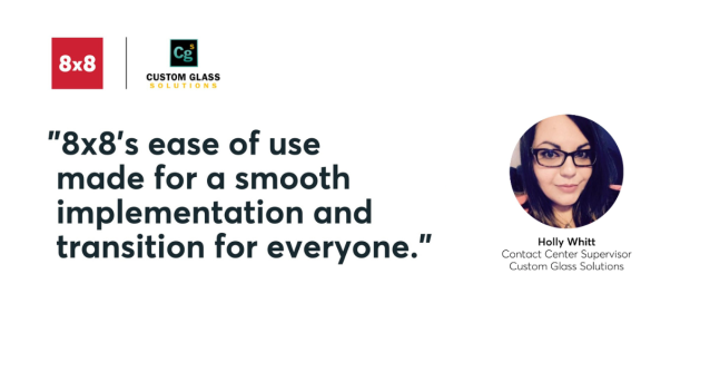 ptrmilligan's tweet image. Custom Glass Solutions chose @8x8's modern #communications platform to help maintain its impressive 98% customer satisfaction rating. With 8x8 #XCaaS &amp;amp; 8x8 #Voice for #MicrosoftTeams, Custom Glass can easily manage requests through multiple channels. #CX bit.ly/3RSXueP