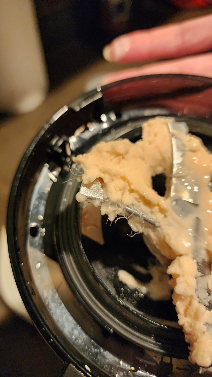DigitalDubMedia's tweet photo. Found shredded plastic in our #ninjacreami ice cream. 😡 First batch was great (we think). @NinjaKitchen why do so many units do this? Why is there not a recall? What do I do here? https://t.co/8rsRKLqWcC