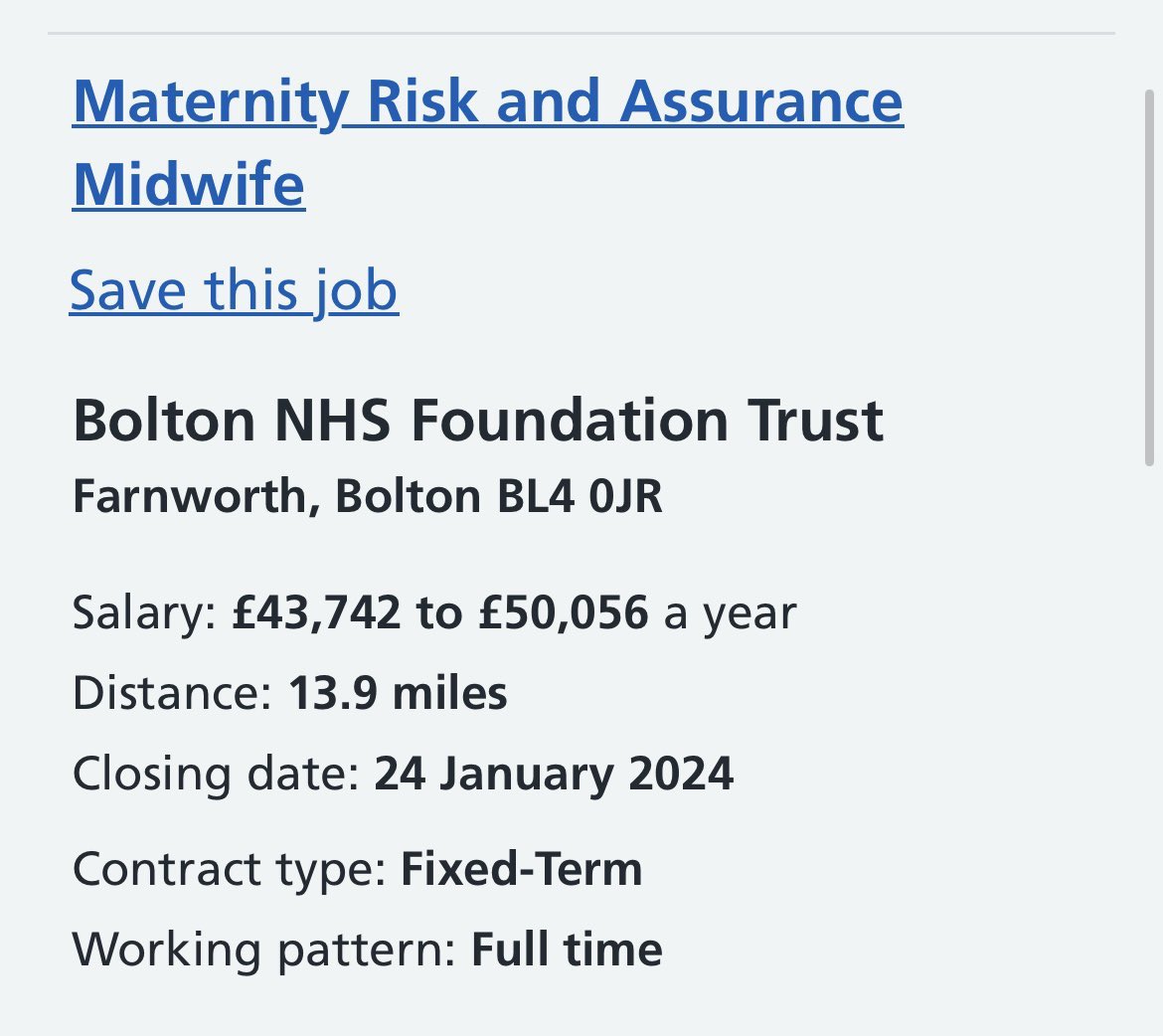 Come and join our fabulous maternity team @boltonnhsft Contact me for further info details on advert 😀 @Heatherawli @samcarneynhs @henshpaul @beckietalbot @bwfclady @tyroneroberts2 @RebeccaSta94353 @jacotton01