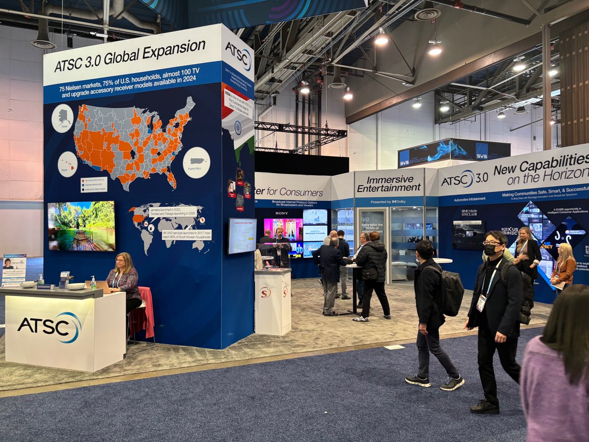 WatchNEXTGENTV's tweet photo. CES 2024 has not been short on NEXTGEN TV News! A new TV manufacture (TCL) is joining our line up, 75% of U.S. Households will have access to NEXTGEN TV by the Super Bowl and so much more! #thefutureoftv #nextgentv #CES2024 https://t.co/uWN7t0mLby
