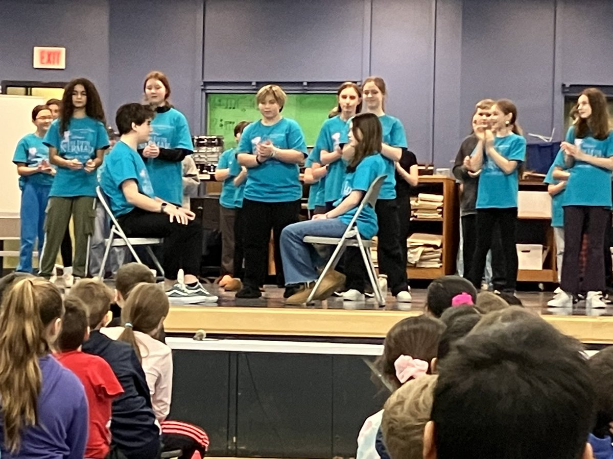 RSS_Littleton's tweet photo. The cast of Little Mermaid was at RSS this afternoon to share some songs with our third grade.  The performance was excellent!  The play is Friday, Jan. 19 at 7:00, Saturday, Jan. 20 at 2:00 and Sunday, Jan. 21 at 2:00.  Don’t miss it!! https://t.co/Ve8pvO6CXM