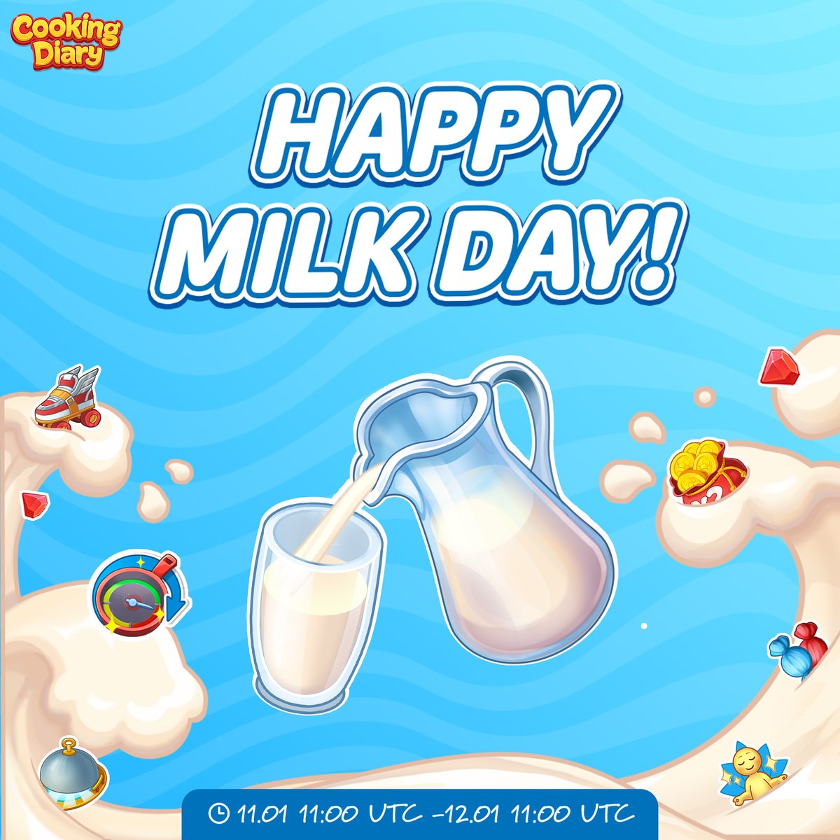 🥛 Chef, treat yourself to a wonderful Milk Day offer! You can't afford to miss savings like these! 😍
🚀 Quick! Before the offer ends: https://t.co/dxreAN1b3g ✅
How many boosters and rubies are currently in your Cooking Diary treasury? Share below! 🚀🍪 