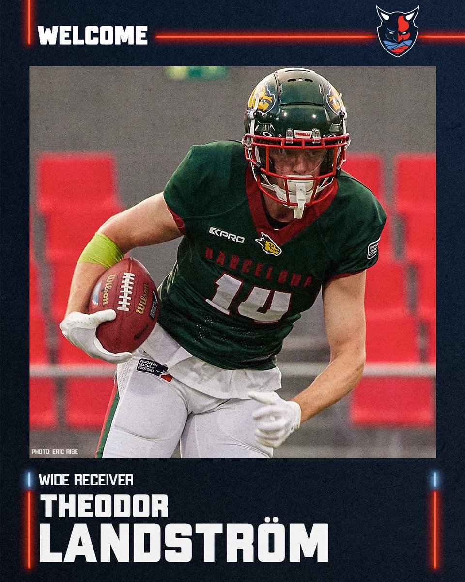 Theo𝗗𝗔𝗪𝗚 Landström 🇸🇪 Welcome WR @theo_landstrom to the 040. #TurningTheTides