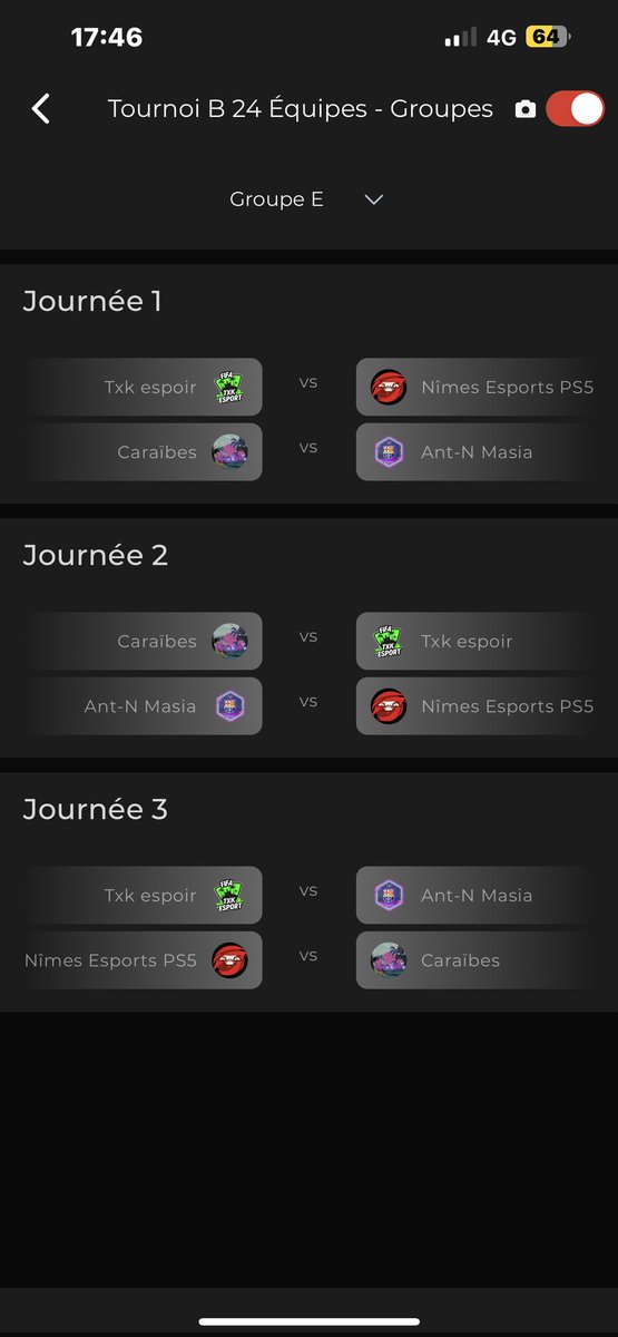 ⚪🔴  🏆Game Day 🐊🔥⚪🔴
Voici la poule de ce soir lors du Tournoi @AVPAFR 
Bonne chance à nos adversaires 🤝 
Entrée de nos 🐊 sur la 🏟 à 21h20, en live : 
twitch.tv/the_buzz92
@ElKades_
<a href="/Nimes_Media/">Nîmes Médiasport 🌴🐊</a> 
<a href="/objectifgard/">ObjectifGard</a> 
<a href="/xBaba94ii/">xBaba94iii</a> 
<a href="/Buzzbuzz922/">Buzzbuzz92</a>