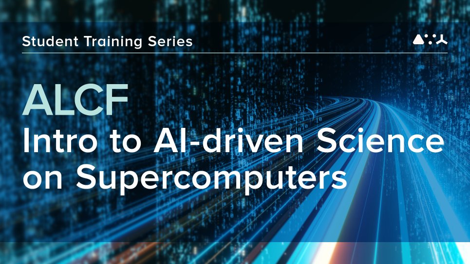 🚨Register for ALCF's Intro to AI-driven Science on Supercomputers training series by Jan. 15🚨

Aimed at undergraduate &amp; graduate students, our virtual series will teach attendees how to use supercomputers to advance the use of #AI and #LLMs for science.

alcf.anl.gov/alcf-ai-scienc…