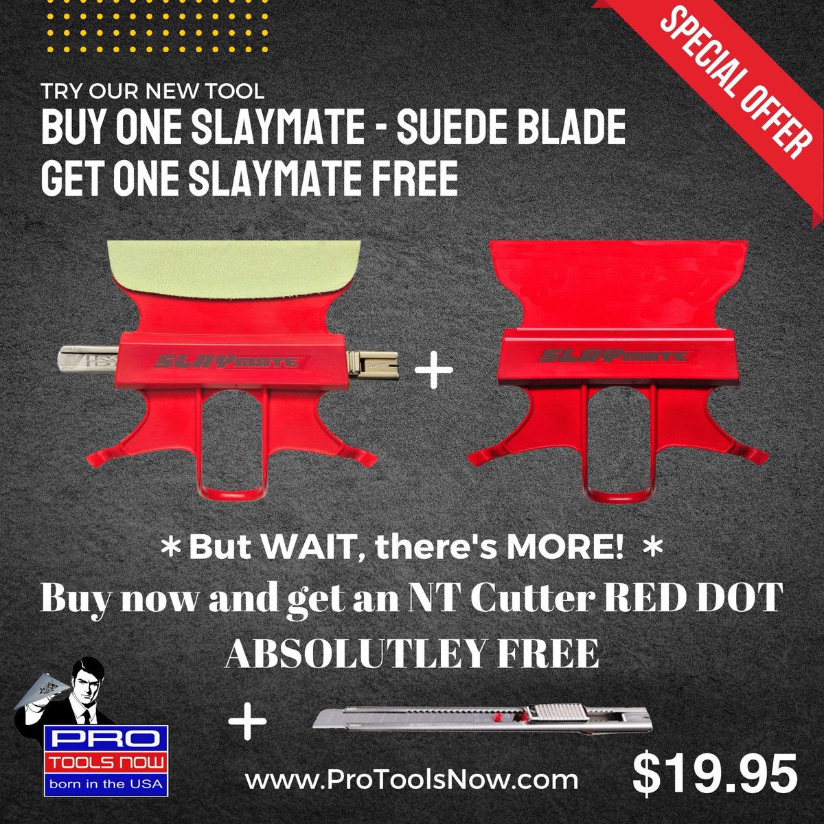 ProToolsNow's tweet image. Limited time deal on ProToolsNow.com for our latest release; The SlayMate

#ProToolsNow #windowtint #Vinylwrap #PPF