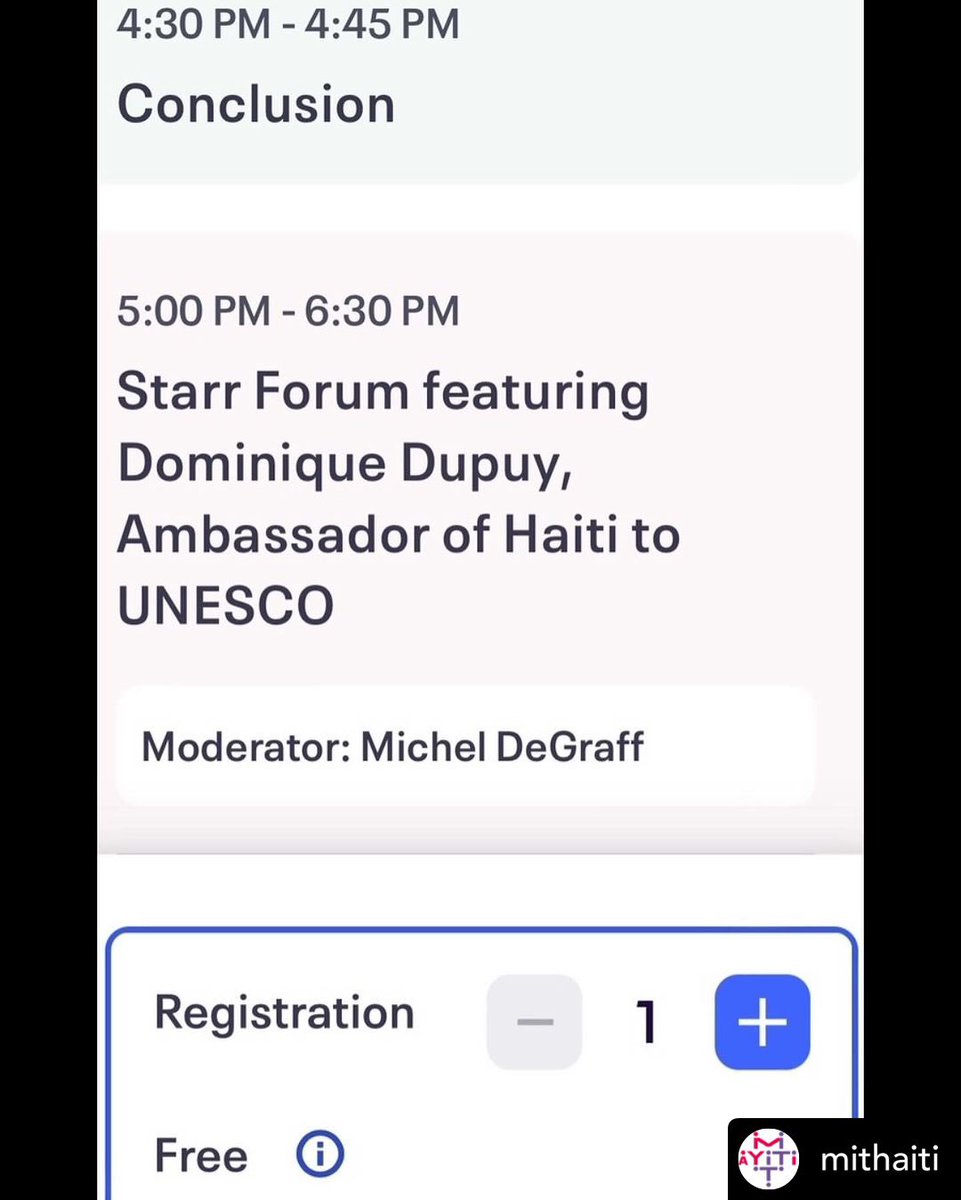 MITHaiti's tweet photo. Konferans an prezansyèl gratis ti cheri @MIT samdi 20 janvye 8:30am—6:30pm. Tanpri ede n fè pawòl la mache pou mouvman liberasyon an ka vanse.  Apre woumble a, n ap pataje videyo ak soutit an kreyòl. Ajannda &amp; enskripsyon : https://t.co/FNK7vACO7R @MalickGhachem @FictionsofHaiti https://t.co/kbjNEvTptn