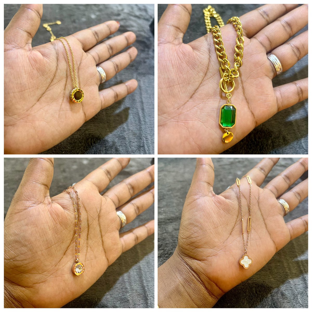 MystyleUg's tweet photo. 💖 Be Gorgeous. Be the Bedazzling
Beauty. Be Divine. 💖

Stainless Steel / Hypoallergenic Necklaces are Available at our Store at Only 35k Each.

📦 Delivery is available at a fee. 🚚
#mystyleug #jewelry #smallbusiness https://t.co/pZEzxb5quB