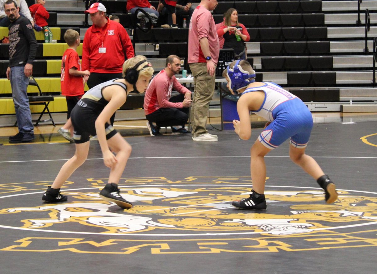 SSWrestle's tweet photo. Elementary Rebel Wrestlers competed in their first SIEWC Tournament this past Sunday at Jasper. They did great! Let’s Go Rebels!!!🔵⚪️🤼‍♂️💪 https://t.co/M06GrXmwG3
