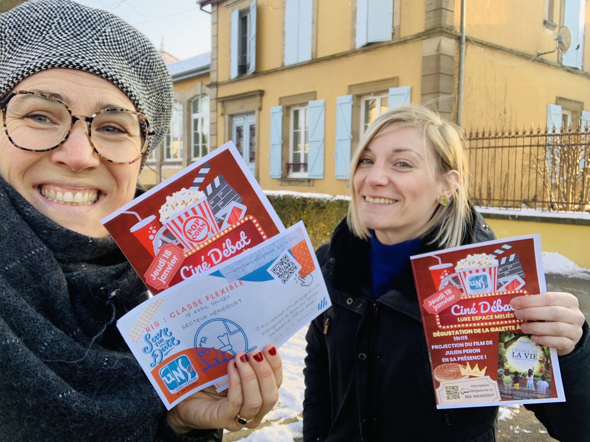 SeUnsa70's tweet photo. Aujourd’hui c’était… 
- Visites écoles et établissements sur Hericourt pour booster notre ciné débat de jeudi prochain 🎥🎬🍿 #surlesroutesdu70
- Stage avec Ludovic Lerat, notre Délégué national retraite et retraités! Merci à lui!
- Reunion « règles du mouvement » au rectorat! https://t.co/FEpH4iBev5
