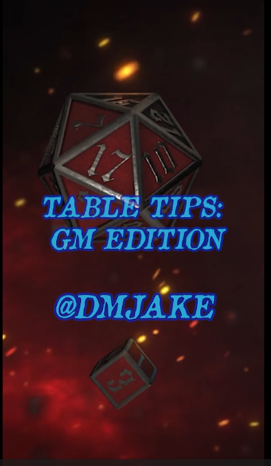 PocketDragonPub's tweet photo. Introducing the new and improved Table Tips! In this segment, we invite players and DMs to share their experiences at the table. Our first tip is courtesy of @DMJakeAH from @AltHaven_ ! Check out the full video on Tik Tok!
#dnd #ttrpg #pocketdragonpub #rpg #althaven #tabletips https://t.co/3o3QAgPJmO