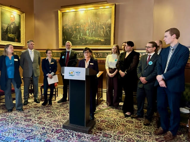 REV is grateful to stand with allies and House Whip Kath James announcing 100% renewable energy is a top priority in the enviro community's Common Agenda #vtpoli #actononclimate