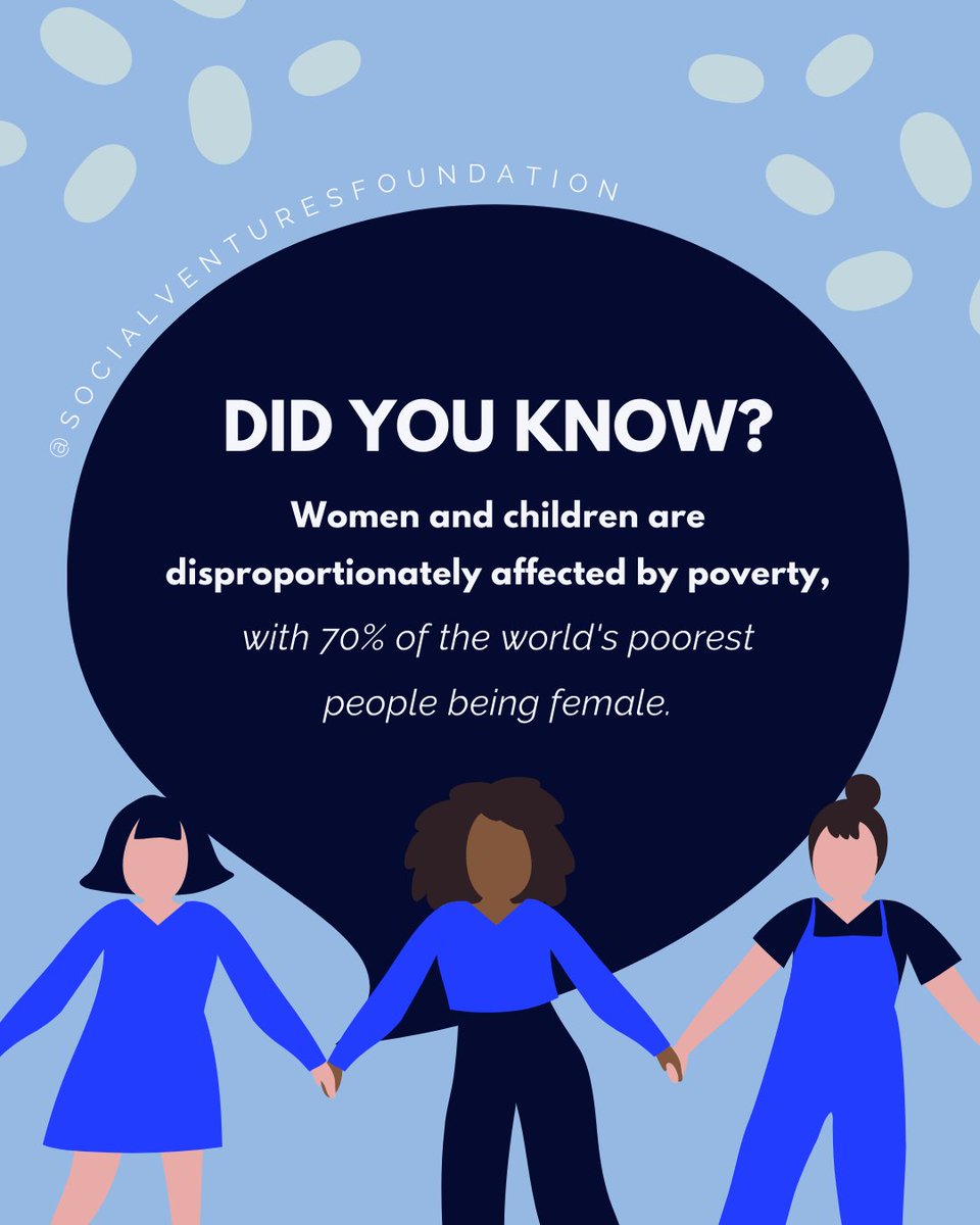 theSVFoundation's tweet photo. 70% of the world's poorest are women and children, facing the harshest impacts of poverty. It's time to empower, uplift, and create a more equal world. 👩‍👧‍👧💪 #EmpowerWomen #EqualityForAll https://t.co/hrepUXAJap