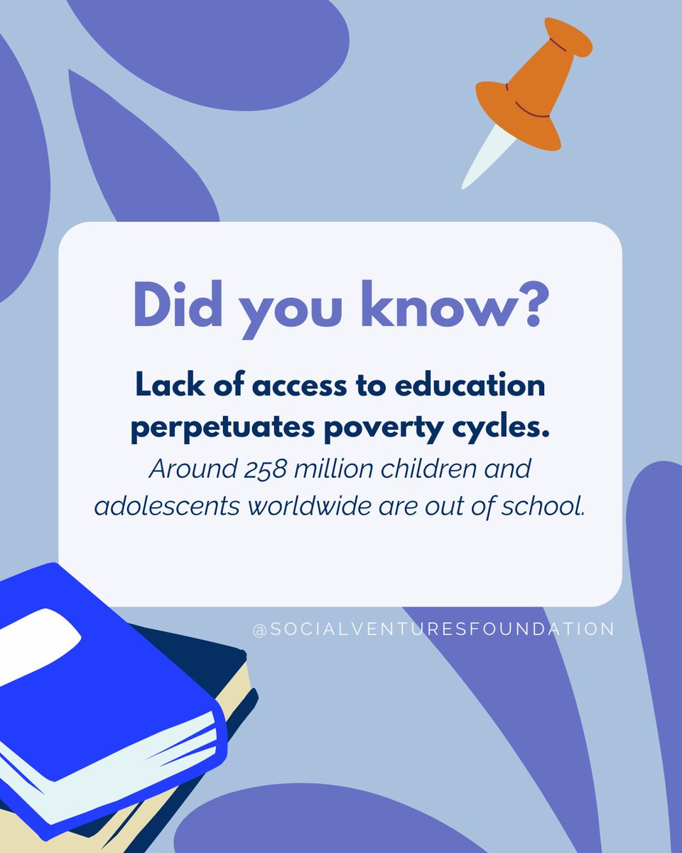 theSVFoundation's tweet photo. Education is the key to breaking the chains of poverty. Let's ensure every child has the opportunity to learn and grow. 📚✨ #EducationForAll #BreakPovertyCycles https://t.co/aU07OdIWtU