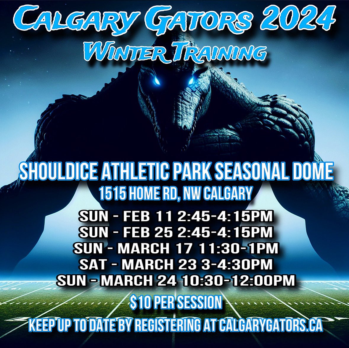 CalgaryGators's tweet photo. Time to put the work in! https://t.co/YydsKjAQWV