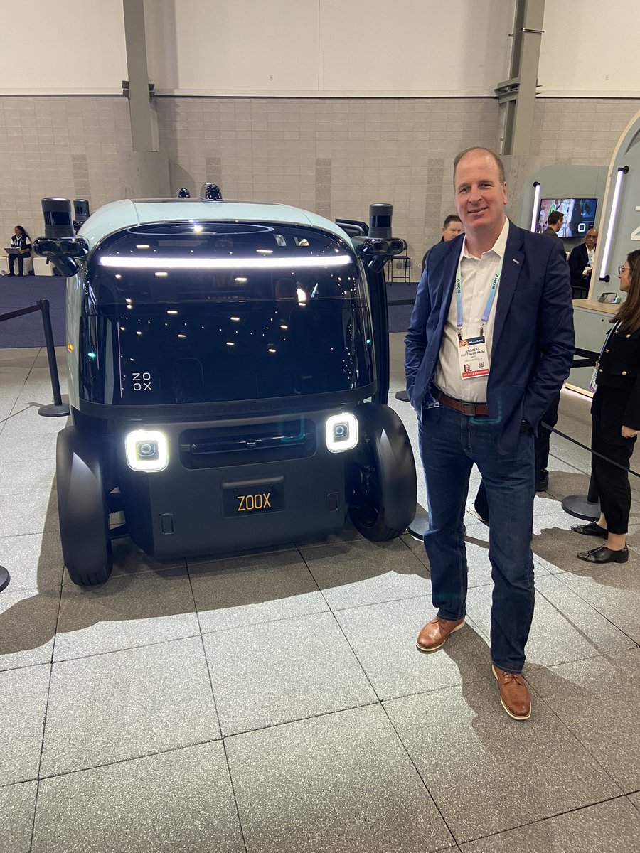 For the first time at #CES2024 one gets a chance to actually sit inside Zoox’s robotaxi. Very cool. Rollout planned for this year!