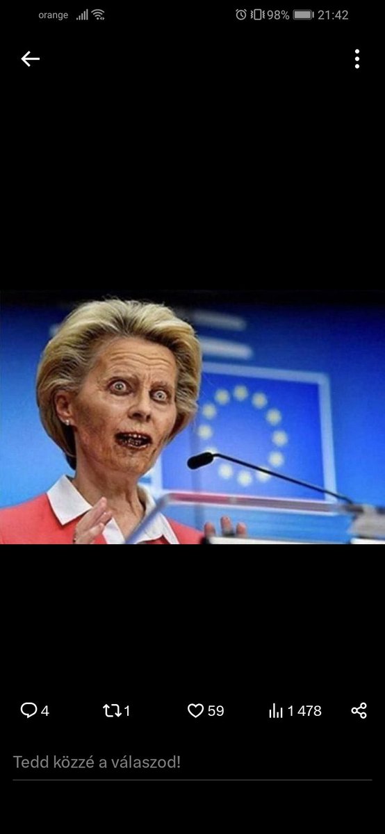 inu_let's tweet photo. @vonderleyen @EU_Commission Fuck you ursula https://t.co/cz9qN7NHMF