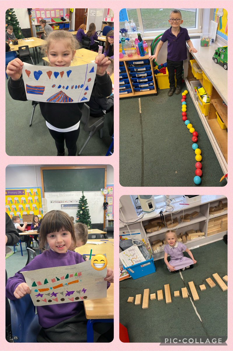 MissMorrisonBPS's tweet photo. In maths we have been learning about patterns and sequences. Today we used items around the classroom to create our own patterns! I was so impressed with everyone’s hard work and creativity 🤩✏️ https://t.co/uhVbv4Exhg