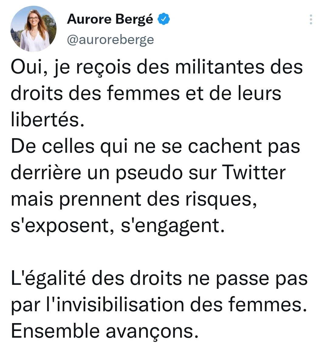 Gabriel Attal nomme Aurore Bergé ministre de l'Égalité. Elle a pourtant milité contre le mariage pour tou.te.s et contre les droits des personnes trans.
