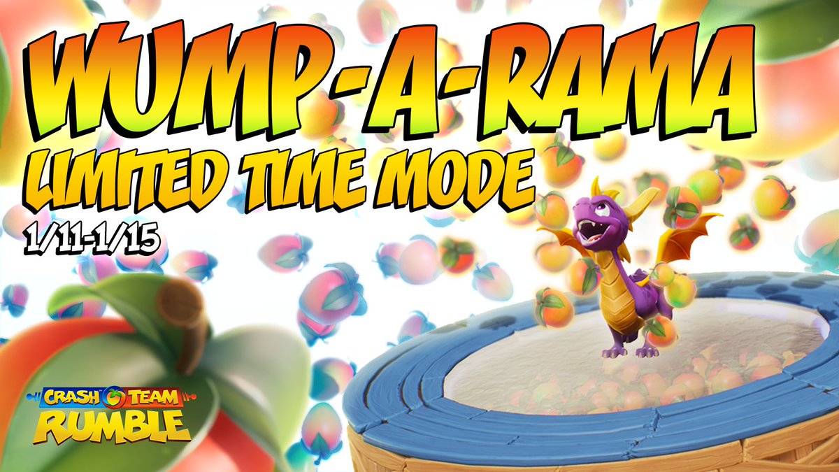In #CrashTeamRumble this weekend, the more Wumpa, the merrier! 🎉 Earn any badges in Wump-a-Rama to earn tons of Battlepass XP! Earn two new event-exclusive badges for exciting awards 🏆 - this weekend only!