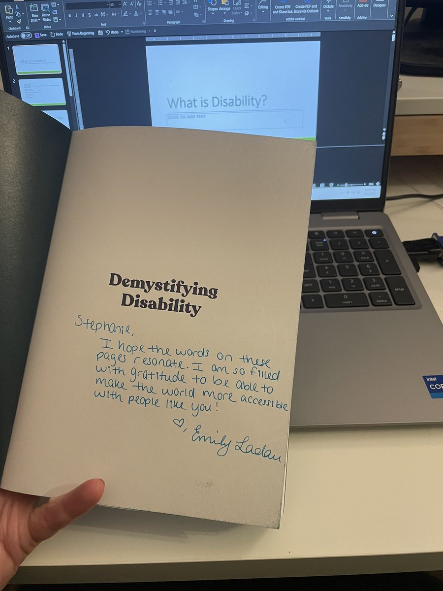 Stephanie D. Baumann, PhD (@sdbaumann) on Twitter photo Honored to be creating a brand new disability course at Auburn, and using this amazing book from <a href="/emily_ladau/">Emily Ladau</a> as our course textbook. Nothing about us without us. Honored to be creating a brand new disability course at Auburn, and using this amazing book from <a href="/emily_ladau/">Emily Ladau</a> as our course textbook. Nothing about us without us.