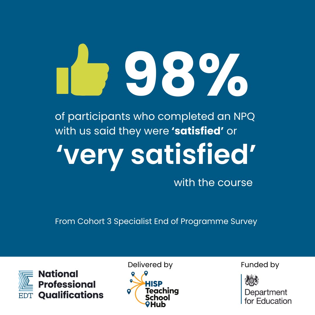 We are proud to deliver #NPQs in partnership with @EDTvoice.

Our NPQs combine online self-study and training with face-to-face sessions led by local experts who provide training and one-to-one support.

Please find out more about our #NPQs at edt.org/united-kingdom…