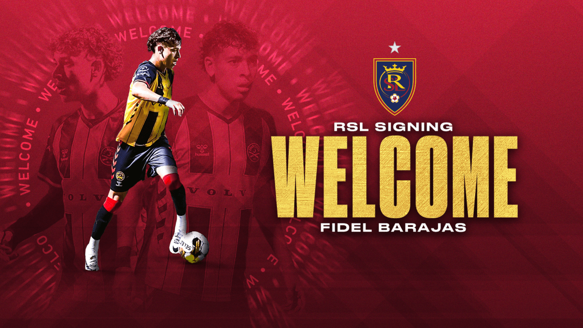 TheNorthInsider's tweet image. DONE DEAL: Fidel Barajas ▶️ @RealSaltLake ✅

🔍 Real Salt Lake completed the transfer to acquire 17 y/o forward Barajas from the #USLC side #CharlestonBattery.
✍️ #RealSaltLake signs Fidel Barajas through the 2026 season with an option for 2027 and 2028 seasons.

#RSL | #MLS