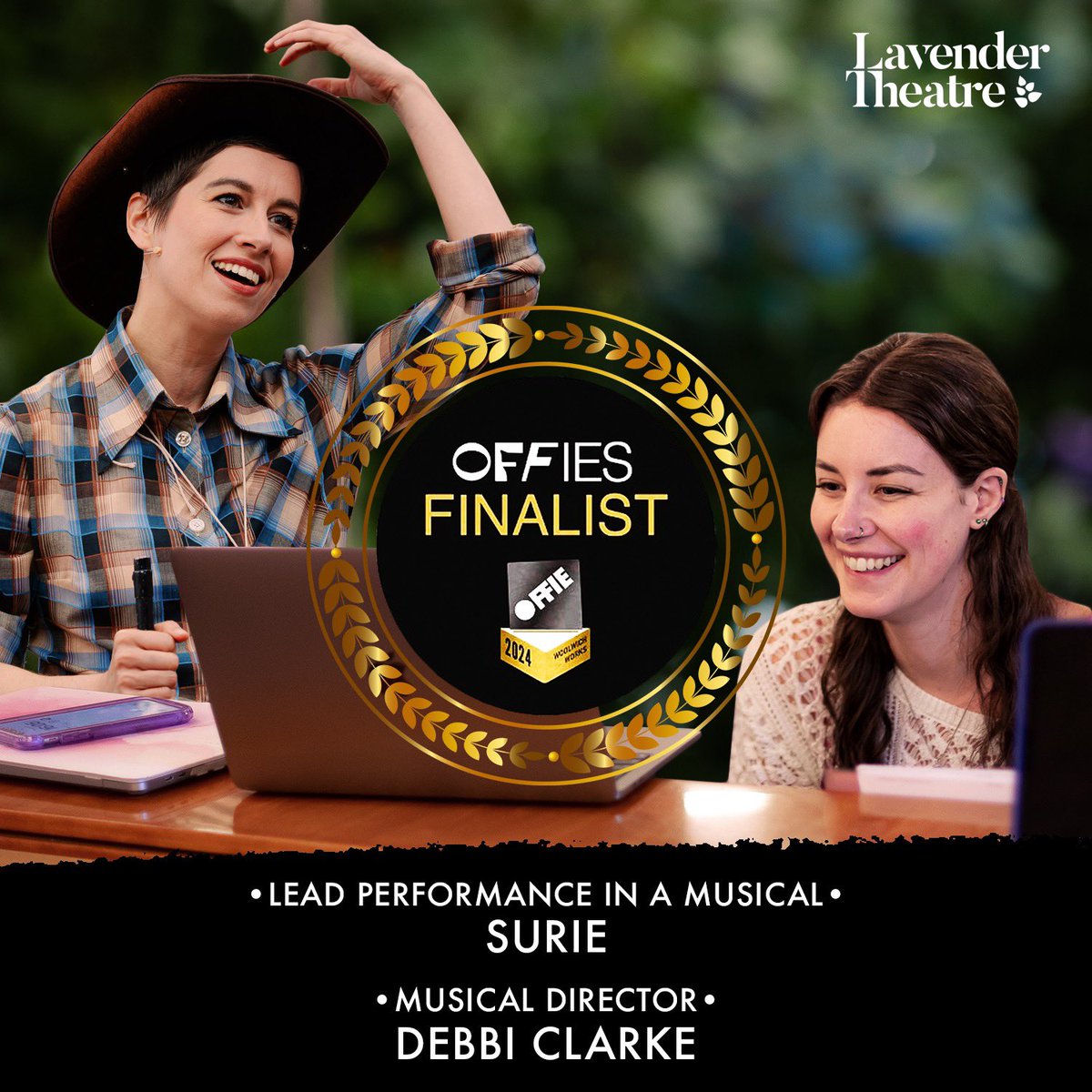 Huge congratulations to the supremely talented <a href="/surieofficial/">SuRie</a> and <a href="/DebbiClarkeMD/">Debbi Clarke</a> for being shortlisted as finalists at this year’s <a href="/OffWestEndCom/">OffWestEnd / Offies Awards</a> awards for their sensational work on our inaugural production of Annie Get Your Gun last summer! ✨🏜️