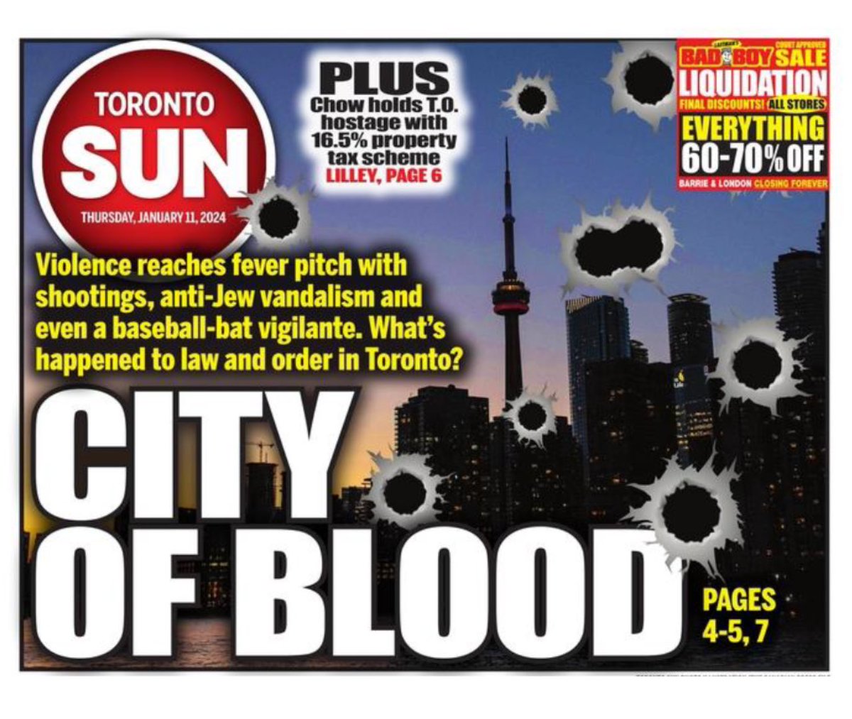 PierrePoilievre's tweet photo. Crime. Chaos. Drugs. Disorder. 

That is what Toronto got from 8 years of Trudeau. https://t.co/ZaxdvZHOBc