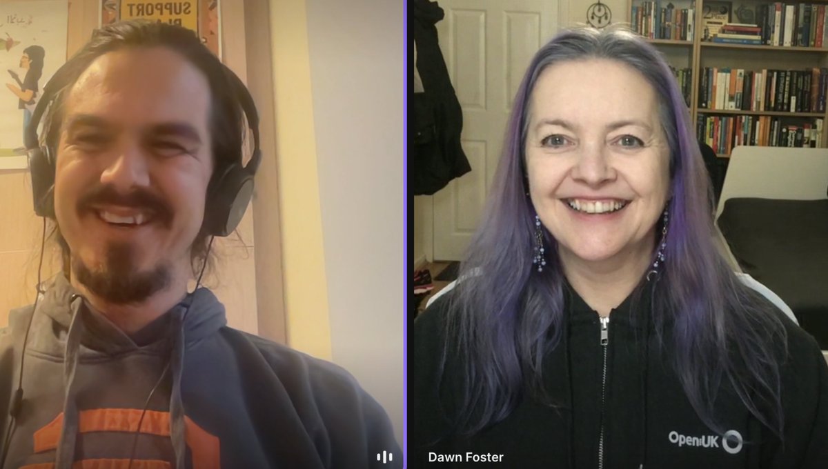 birthmarkbart's tweet photo. Busy day today!  Spoke to:
- Ann Shlemmer(CEO of @Percona) 
- Dr. Dawn Foster (OpenUK Board member &amp; Director of Data Science at CHAOSS Project)
- Srini (CEO of @AsFigoAI) 
- @Jan_Ainali  from @publiccodenet  

All from different industries, but all in State of OpenCon24! https://t.co/1fRvQdoyP6
