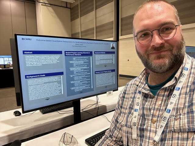 CWRU Astro folk presenting their work at this week's meeting of the American Astronomical Society in New Orleans.