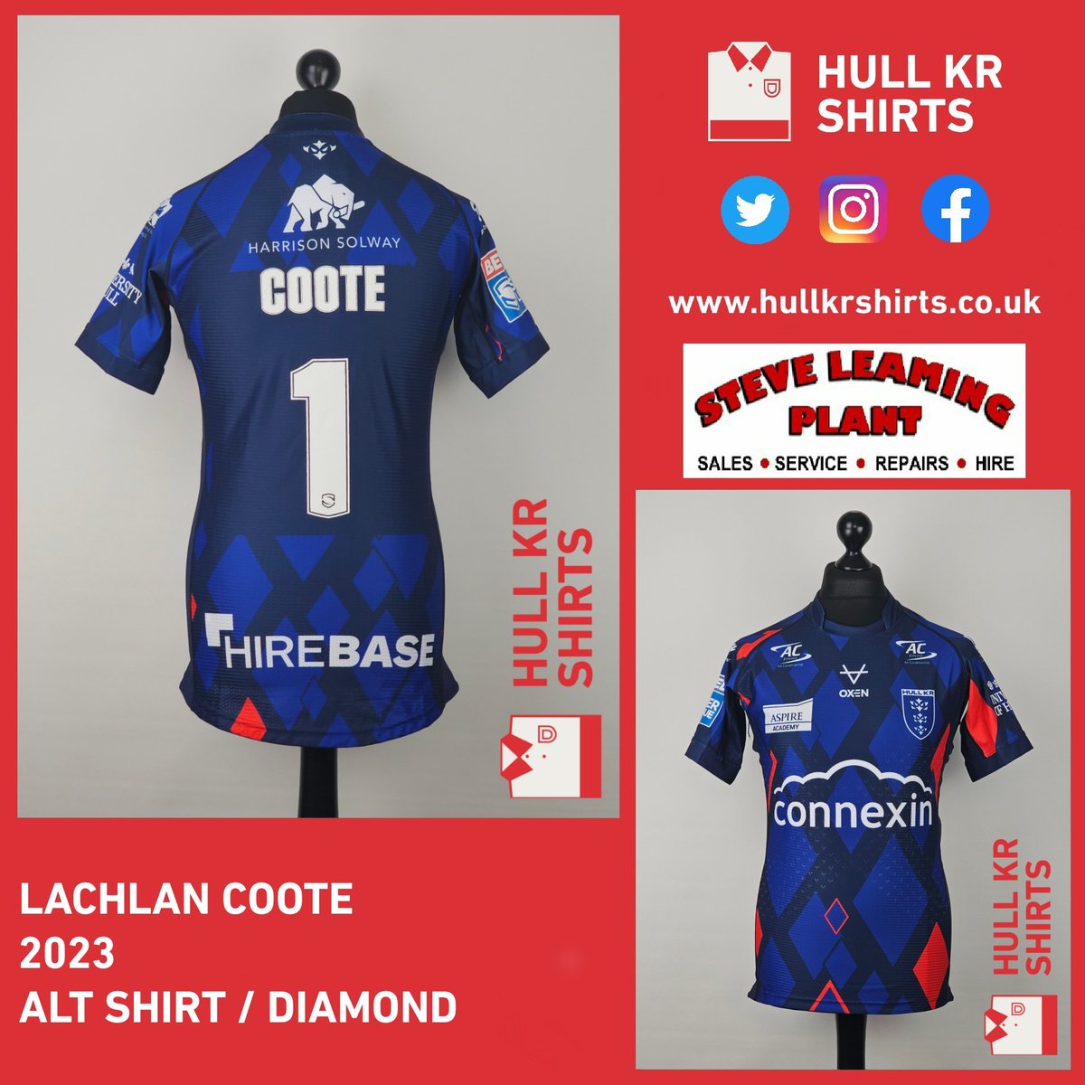 HullKRShirts's tweet photo. 𝗟𝗮𝗰𝗵𝗹𝗮𝗻 𝗖𝗼𝗼𝘁𝗲
𝟮𝟬𝟮𝟯
𝗔𝗹𝘁 𝗦𝗵𝗶𝗿𝘁 / 𝗗𝗶𝗮𝗺𝗼𝗻𝗱

This shirt was issued to LC1 for the 2023 season

Coote wore this style just once, vs. Castleford in R10 of Super League

Catch EP98 of 🗣👕 tomorrow!

https://t.co/LRE839fUnp

#HullKR | #HullKRShirts | 🔴⚪️ https://t.co/Un6Nrvojti