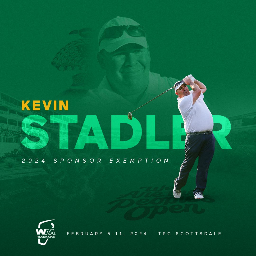 2014 WM Phoenix Open champion Kevin Stadler receives first sponsor exemption for #thepeoplesopen. Link to full story: bit.ly/3SdFe17