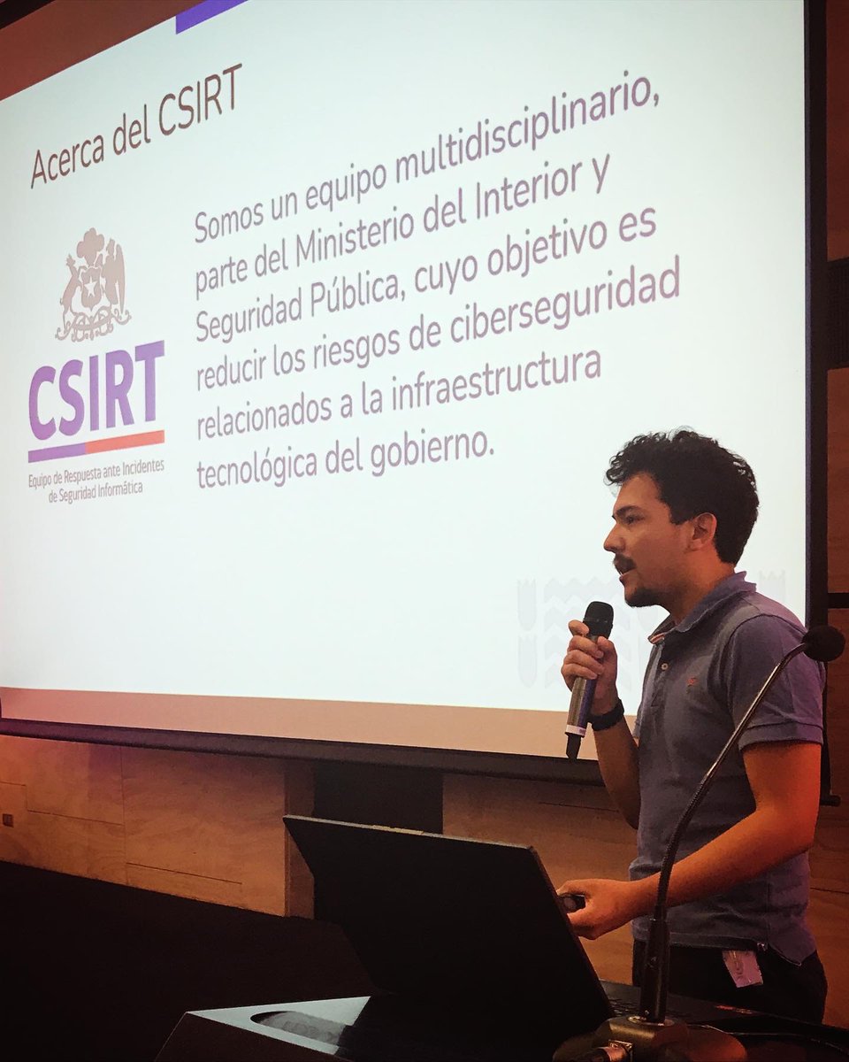 ANCIChile's tweet photo. Nuestro analista Eduardo Riveros realizó una presentación sobre la implementación segura de sistemas interoperables esta tarde en la #Connectathon de @HL7Chile, en el @DuocUC San Joaquín #ciberseguridad #FHIR #CSIRTGob ¡Muchas gracias por la invitación! https://t.co/IAuVqCc8yK